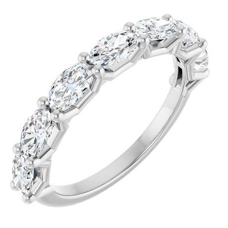 14K White Gold 1 1/3 CTW Lab-Grown Diamond Anniversary Band