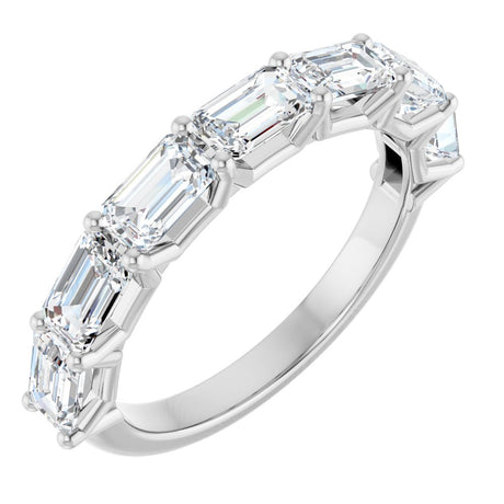 14K White Gold 2 1/6 CTW Lab-Grown Diamond Anniversary Band