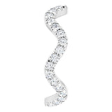 14K White 1/2 CTW Natural Diamond French-Set Eternity Band
