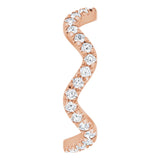 14K Rose 1/2 CTW Natural Diamond French-Set Eternity Band Size 4