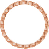 14K Rose 2 mm Woven Band