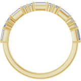 14K Yellow 5/8 CTW Natural Diamond Anniversary Band