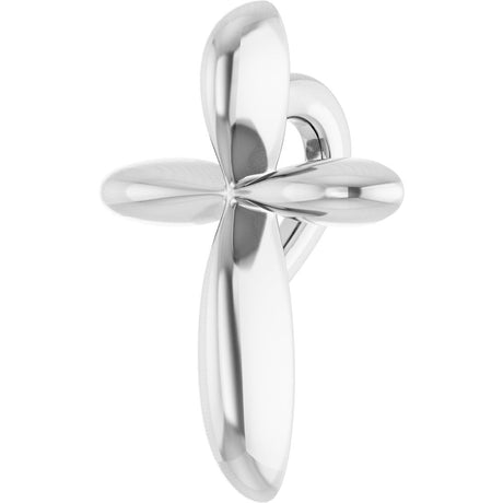 Sterling Silver 10x7.72 mm Cross Pendant