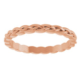 14K Rose 2 mm Woven Band