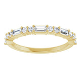 14K Yellow 5/8 CTW Natural Diamond Anniversary Band