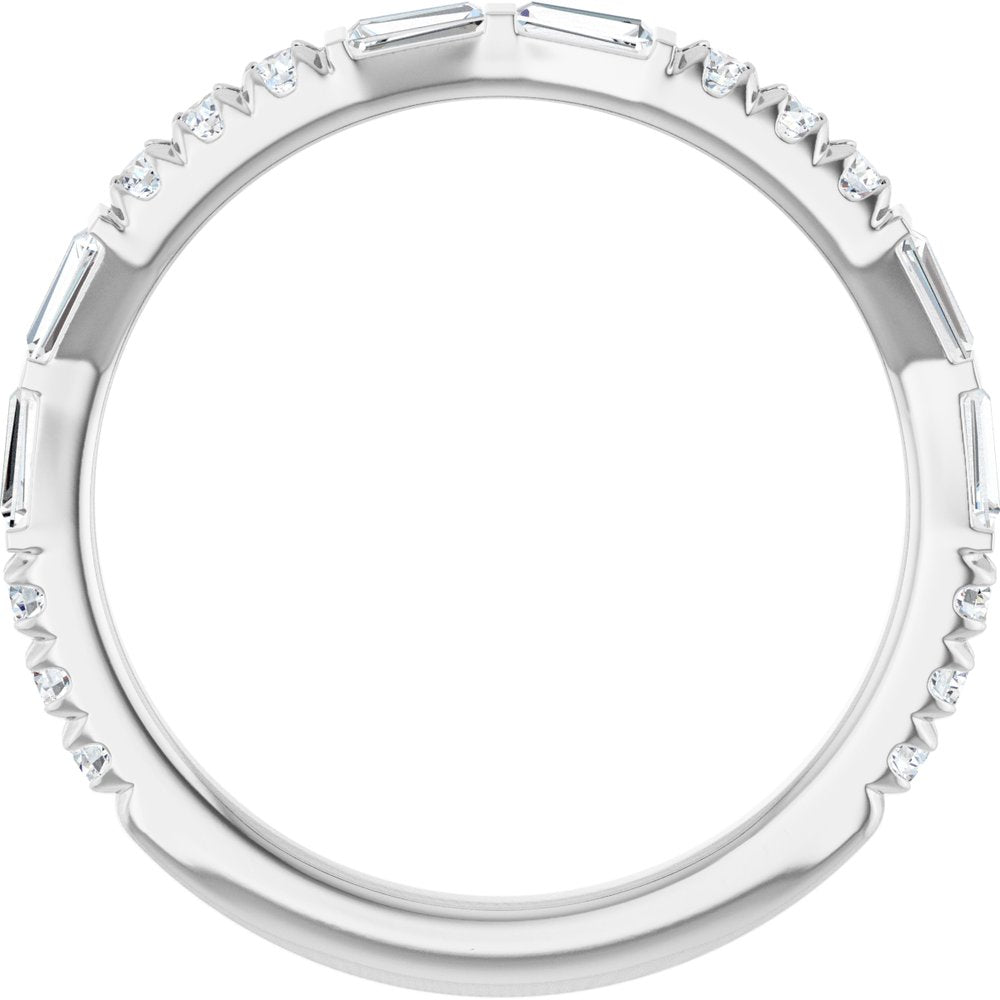 14K White Gold 3/8 CTW Lab-Grown Diamond Anniversary Band