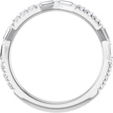 14K White Gold 3/8 CTW Lab-Grown Diamond Anniversary Band