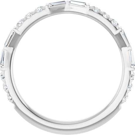 14K White Gold 3/8 CTW Lab-Grown Diamond Anniversary Band