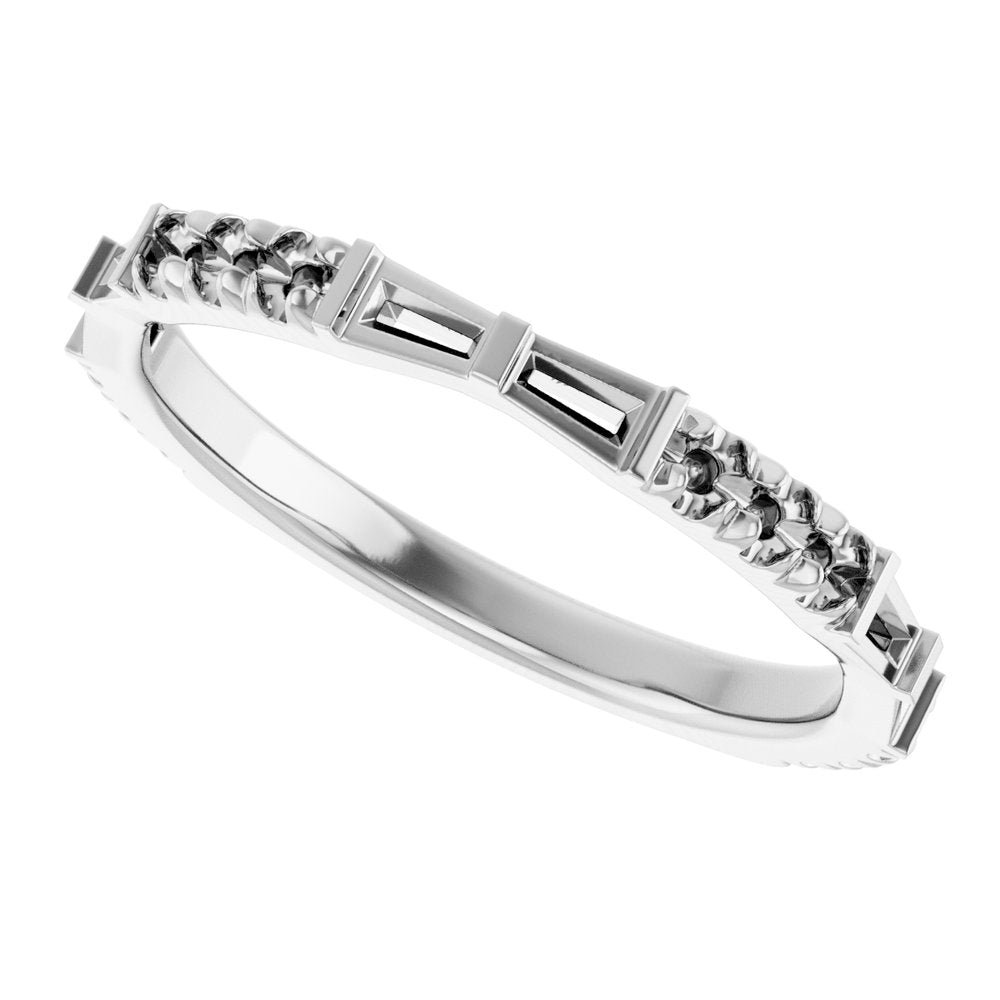 14K White Gold 3/8 CTW Lab-Grown Diamond Anniversary Band