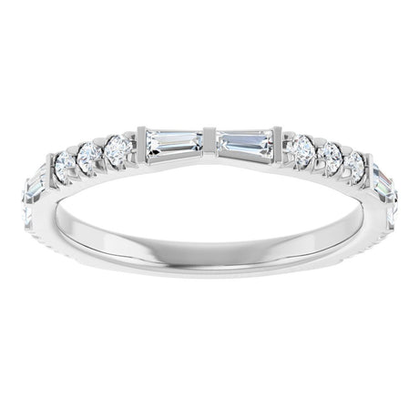 14K White Gold 3/8 CTW Lab-Grown Diamond Anniversary Band
