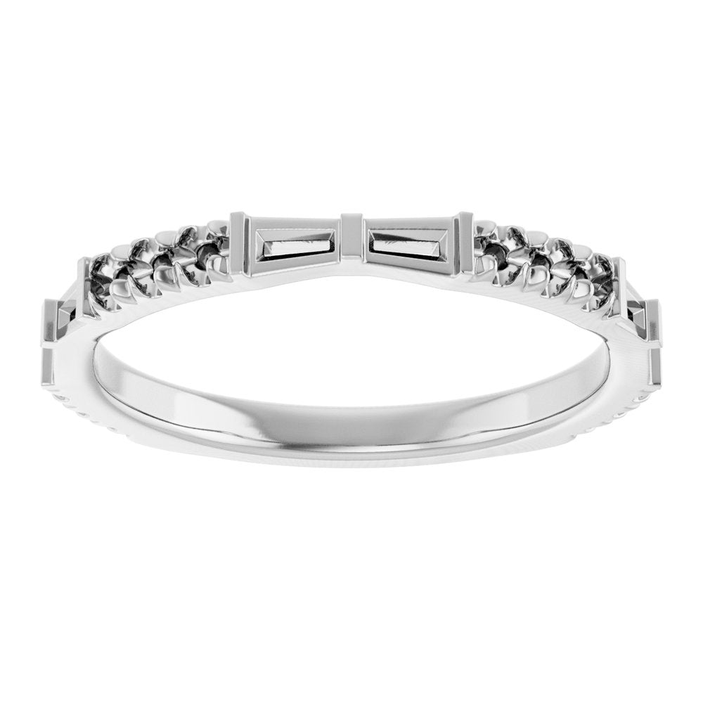 14K White Gold 3/8 CTW Lab-Grown Diamond Anniversary Band