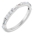 14K White Gold 3/8 CTW Natural Diamond French-Set Anniversary Band