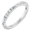 14K White Gold 3/8 CTW Natural Diamond French-Set Anniversary Band