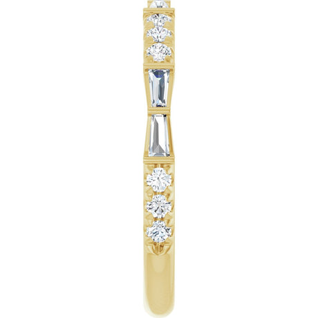 14K Yellow Gold 3/8 CTW Lab-Grown Diamond Anniversary Band