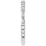 14K White Gold 3/8 CTW Lab-Grown Diamond Anniversary Band