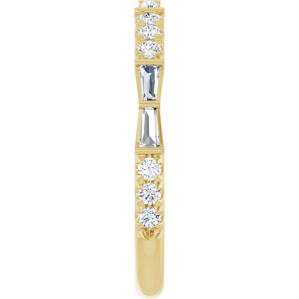 14K Yellow 3/8 CTW Lab-Grown Diamond Anniversary Band