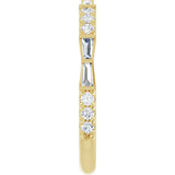 14K Yellow 3/8 CTW Lab-Grown Diamond Anniversary Band