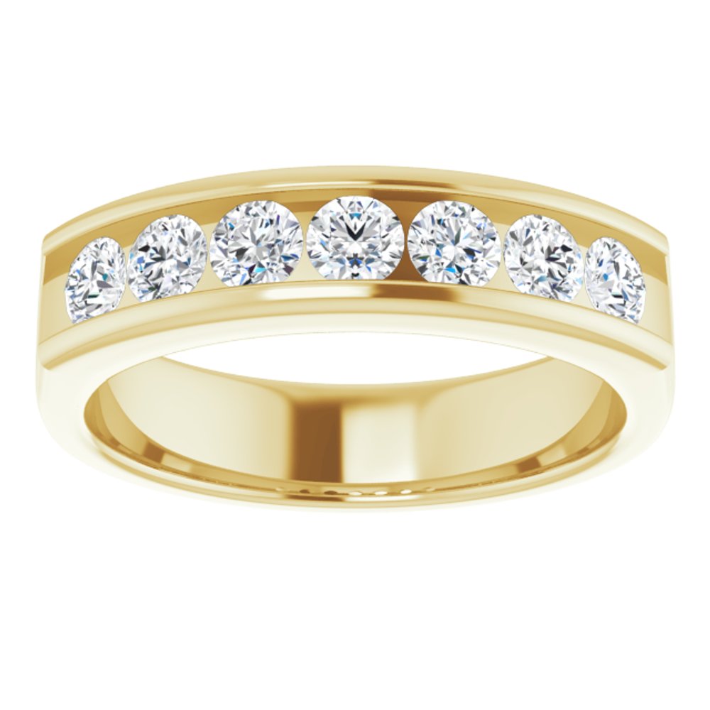 14K Yellow 1 CTW Natural Diamond Band