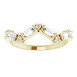 14K Yellow 1/3 CTW Natural Diamond Stackable Ring