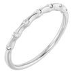 Sterling Silver .07 CTW Lab-Grown Diamond Stackable Ring