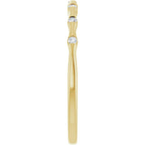 14K Yellow Gold .07 CTW Lab-Grown Diamond Stackable Ring
