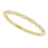 14K Yellow Gold .06 CTW Natural Diamond Stackable Ring
 
