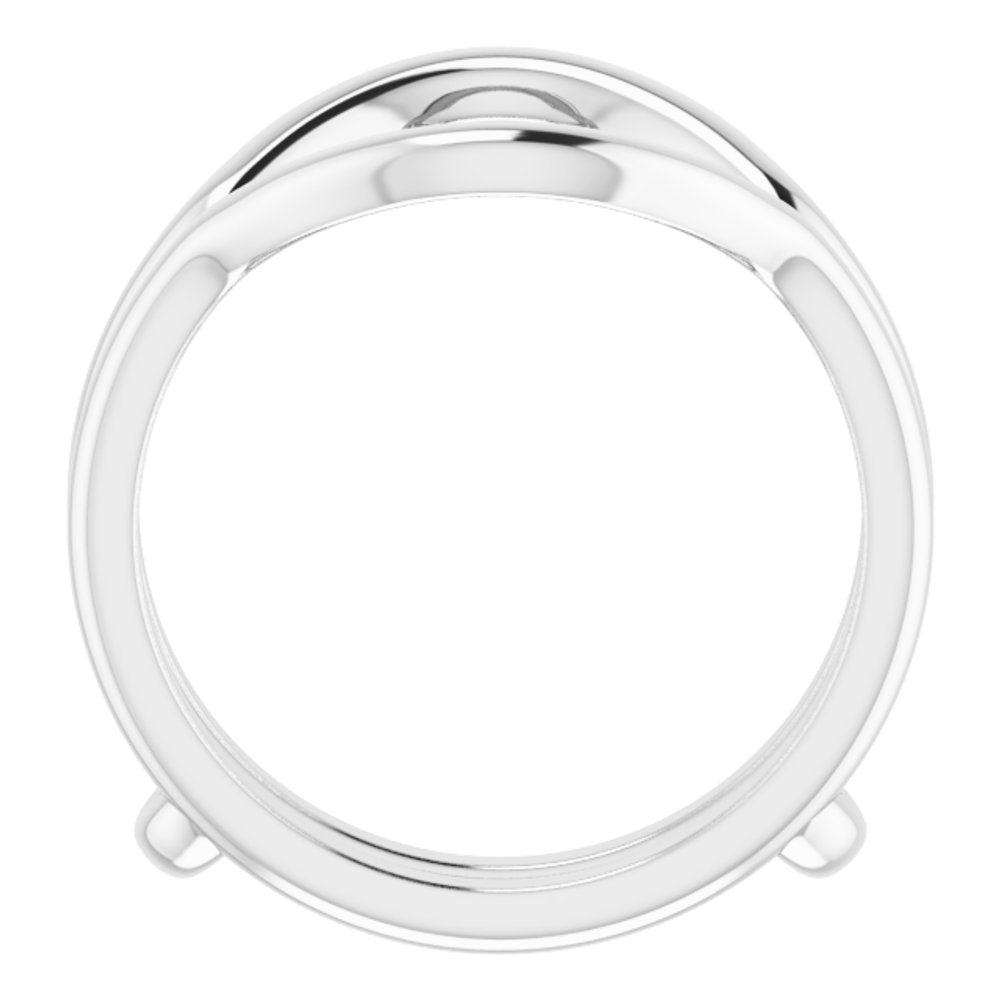 14K White  Ring Guard