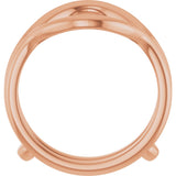 14K Rose Ring Guard