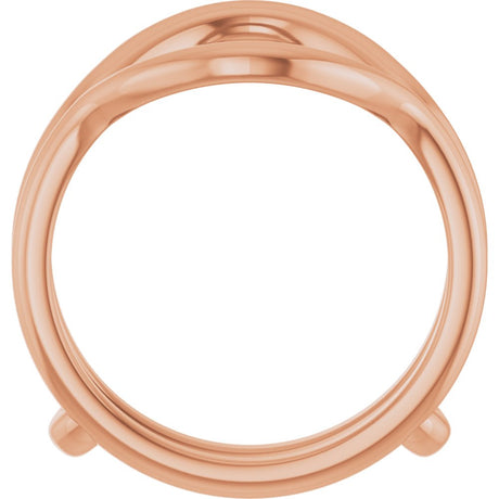 14K Rose Ring Guard