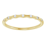 14K Yellow .06 CTW Natural Diamond Stackable Ring