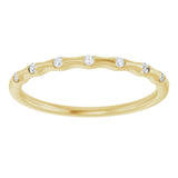 14K Yellow Gold .06 CTW Natural Diamond Stackable Ring
 