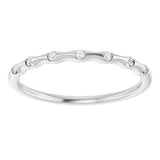 14K White Gold .07 CTW Lab-Grown Diamond Stackable Ring