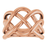 14K Rose Criss-Cross Ring