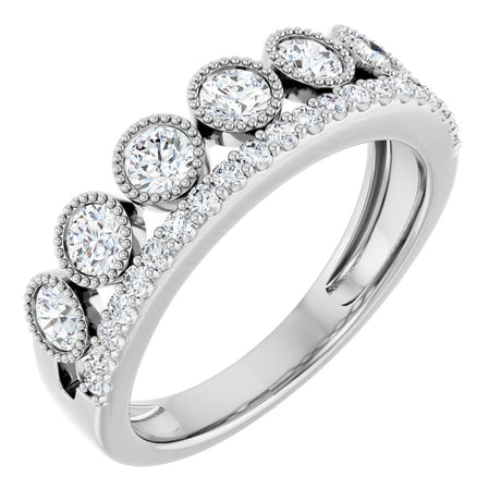 14K White Gold 1 CTW Lab-Grown Diamond Ring