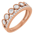 14K Rose Gold 1 CTW Lab-Grown Diamond Ring