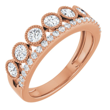 14K Rose 1 CTW Lab-Grown Diamond Ring