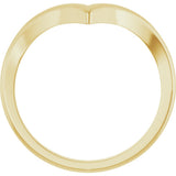14K Yellow Gold V Ring