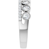 14K White 1 CTW Lab-Grown Diamond Ring