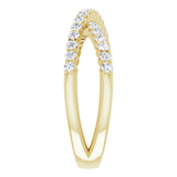 14K Yellow 1/2 CTW Lab-Grown Diamond Criss-Cross Ring