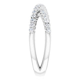 14K White 1/2 CTW Natural Diamond Criss-Cross Ring