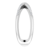 14K White Gold 1/6 CTW Natural Diamond Criss-Cross Ring