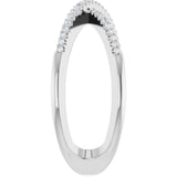 14K White Gold 1/6 CTW Natural Diamond Criss-Cross Ring