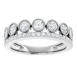 14K White 1 CTW Lab-Grown Diamond Ring