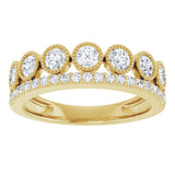14K Yellow Gold 1 CTW Lab-Grown Diamond Ring