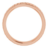 14K Rose 6 mm Celtic-Inspired Band Size 11