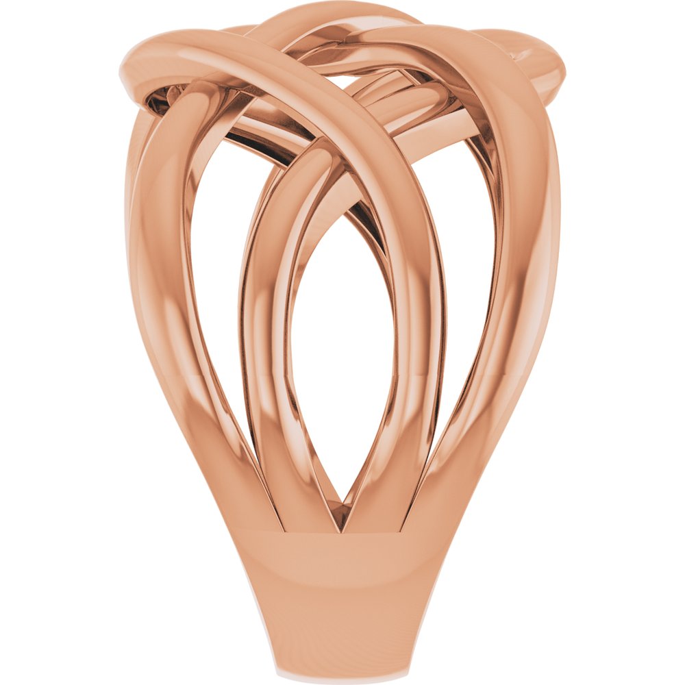 14K Rose Criss-Cross Ring