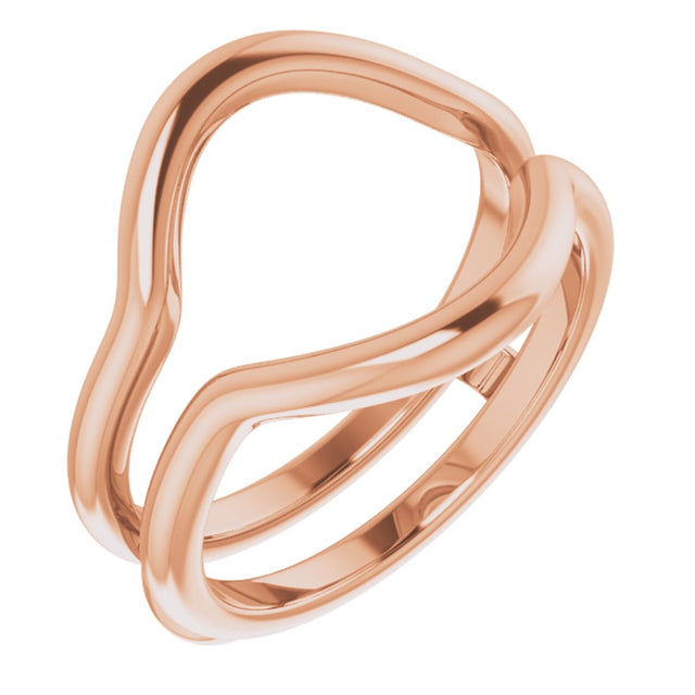 14K Rose  Ring Guard