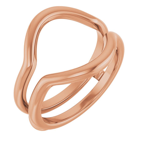 14K Rose Ring Guard