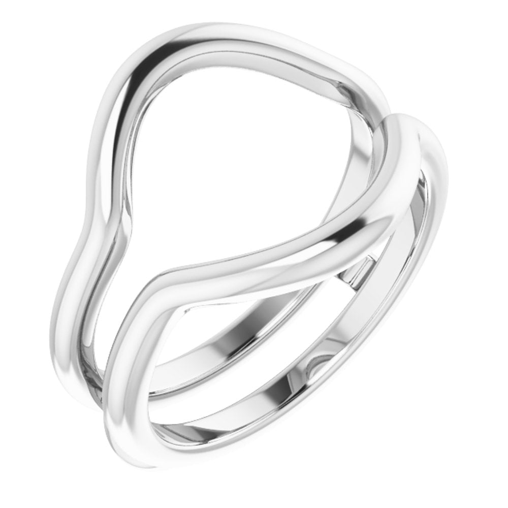 14K White  Ring Guard