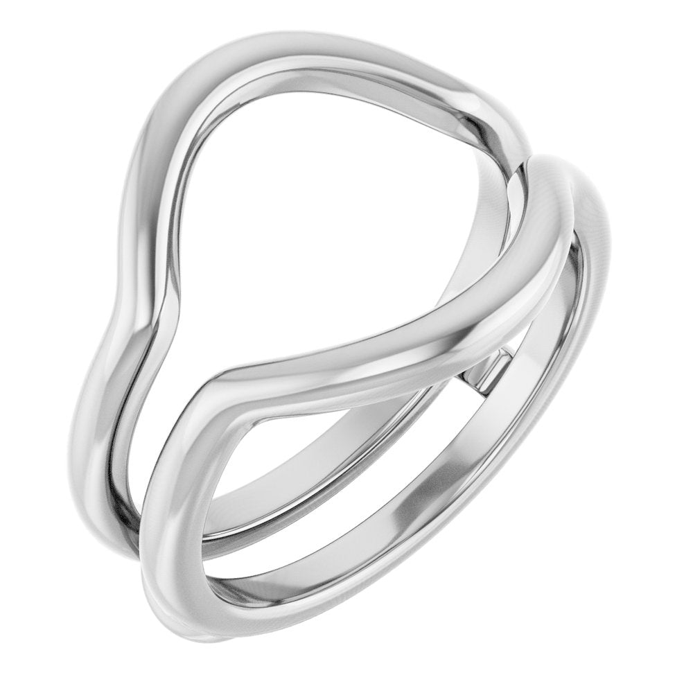 14K White  Ring Guard